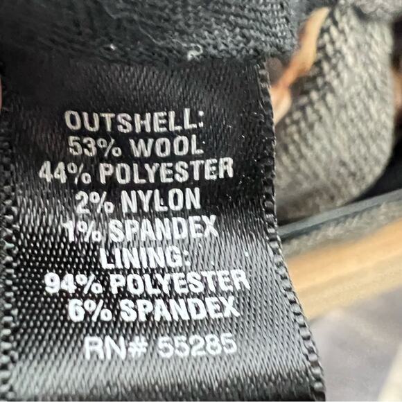 Express gray wool bl boot cut tweed editor business casual dress pants sz 6 B102 - Picture 3 of 4